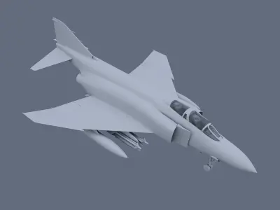 F-4J Fantom 3D model