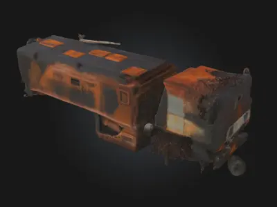 Rusty Relic  Timeworn Industrial Artifact 3D model