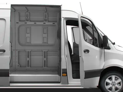 Mercedes Benz eSprinter Panel Van L3H2 RWD HQ Interior 2024 3D model