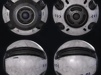 Sci-fi Camera Drone Low-poly 3D model