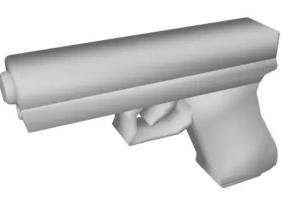 Glock 17 Low-poly 3D model shop