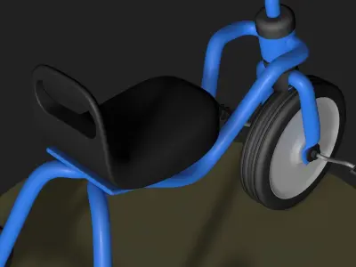 Children bicycle 3D model