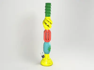 BUILD A CUSTOM BONG - BASE PART 3D print model