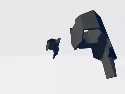 Military Sleeve Booster Basis Low-poly 3D model