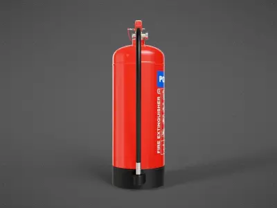 Powder Fire Extinguisher 3D model buy