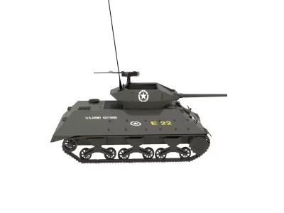 US M10 Tank Destroyer 3D model
