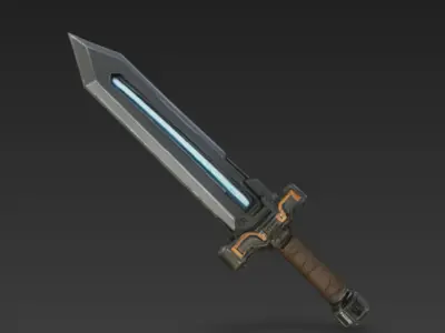 Futuristic Weapon Pack 6 Stylized SF  Weapons 3D Models Free 3D model