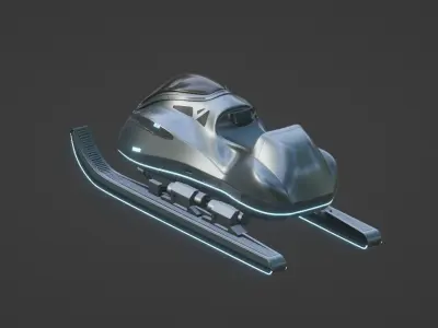 Future Snow Sled 3D model