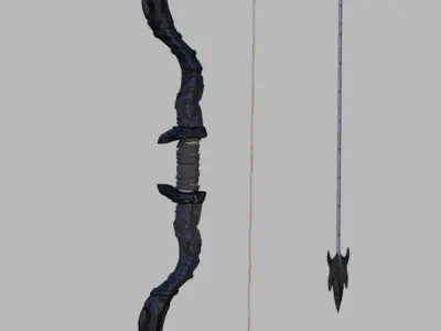 Fantasy bow 3D model