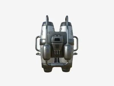 Jetpack A09 Steel - SciFi Character Design Low-poly 3D model