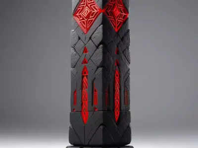 Mystic Stone Obelisk with Glow 3D model