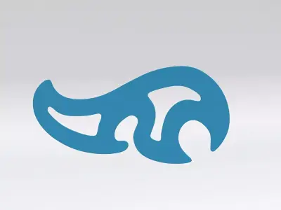 French Curve - 3D Print Ready - Model - B 3D model