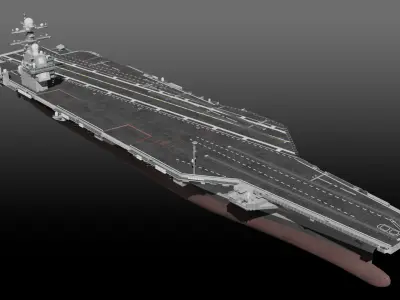 USS Gerald R Ford CVN-78 3D model by ennuishao