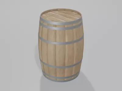 Light Toasted Bourbon Barrel 3D model