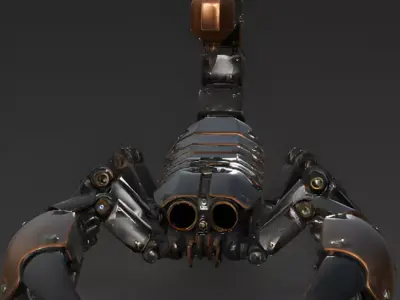 Robotic Scorpion 3D Model Low-poly 3D model