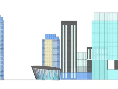 Sketchup Office building Q4 3D model