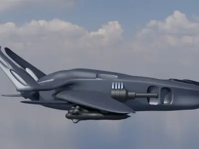 Shark fighter 3D model