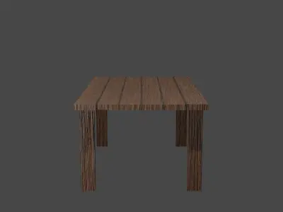 Table Low-poly 3D model 15