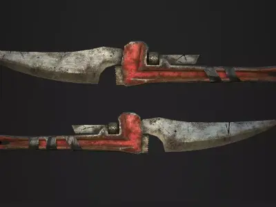 Wrench Knife Lowpoly Low-poly 3D model
