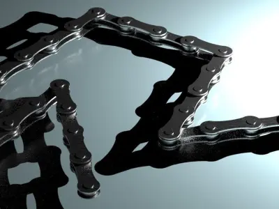 Bicycle chain 3D model purchase