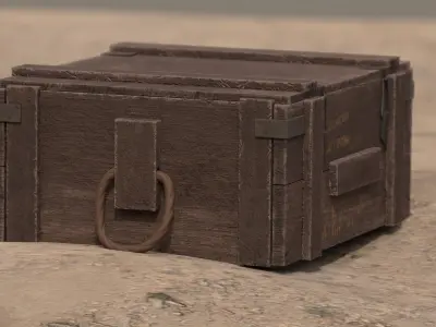 Loot box Low-poly Gameready PBR model Low-poly 3D model