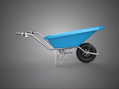 POWER ASSISTED RIM WHEEL HUB WHEELBARROW ENGINE BARROW ELECTRIC 3D model
