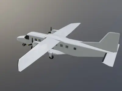 FREE dornier do 228-200 low poly Free low-poly 3D model