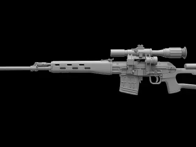 Dragunov SVD 3D model