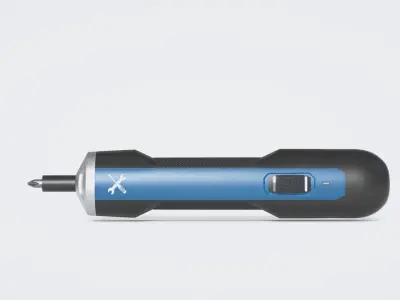 High-Quality 3D Model of Electric Screwdriver 3D model
