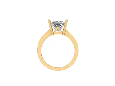 Princess Ring 3D print model 6