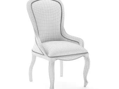 Antique Chair Low-poly 3D model