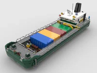 Cargo ship Container ship  LEGO TOY  3D model