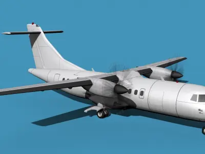 ATR-42-320 Unmarked 2 3D model