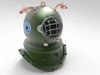 Diving Helmet 3D model from CGTrader