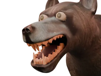 dog charecter 3D model