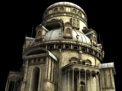 Fantasy tower 3D model buy
