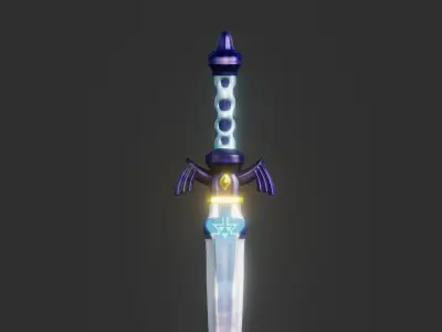 Wings Sword 3d Model 3D print model