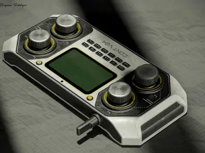 Sci-fi Controller V24 PBR Low-poly 3D model
