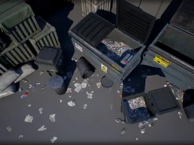 Industry Props Pack 4 Low-poly 3D model