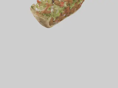 Falafel gyro model Low-poly 3D model