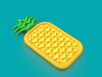 PINEAPPLE INFLATABLE MATTRESS 3D model