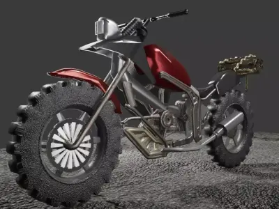 Red Drifter Bike 3D model