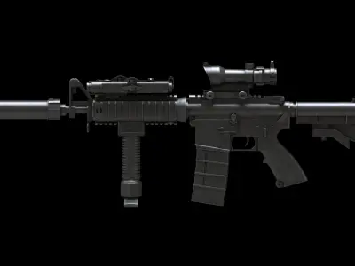 Colt Canada C8SFW Low Poly Low-poly 3D model