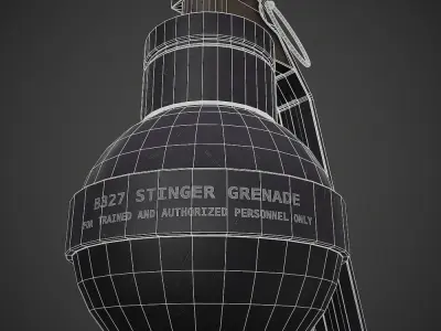 Stinger Grenade Low-poly 3D model