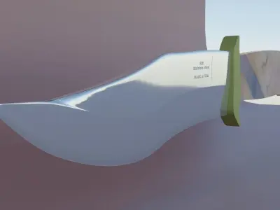 Military Knife Low-poly 3D model Low-poly 3D model