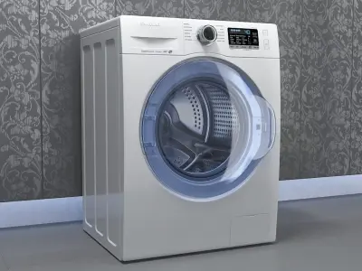  Samsung White Front Load Washer and Dryer 