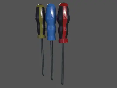 Phillips screwdriver Low-poly 3D model