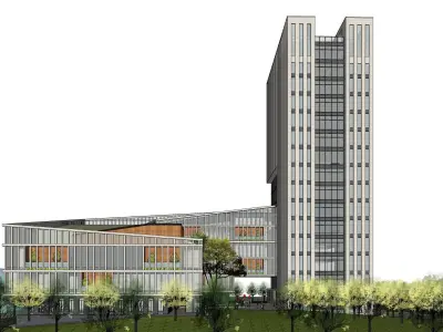 Sketchup Office building Q1 3D model