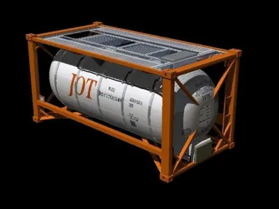 20Feet Chemical Container 3D model
