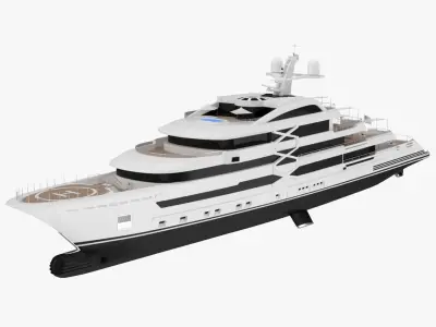 Ornela Superyacht Dynamic Simulation  purchase 3D model